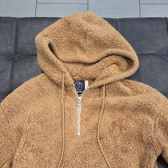 Original Use Brown Sherpa Hoodie XS - Picture 3 of 4